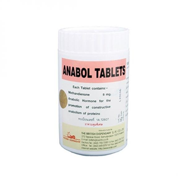 Buy Anabol 5mg/tab, 1000tabs - British Dispensary, Thailand (ORIGINAL SEALED BOTTLE)